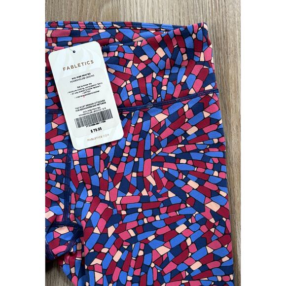 Fabletics Mid-Rise Printed Powerhold Leggings Size 6 - Picture 3 of 5